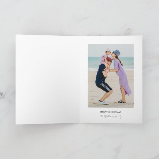 Klassieke Grinch | Kerstboom vakantie foto Feestdagen Kaart (Binnen)