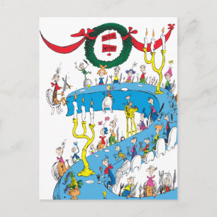 Klassieke Grinch Kerstfeestmaal Feestdagenkaart