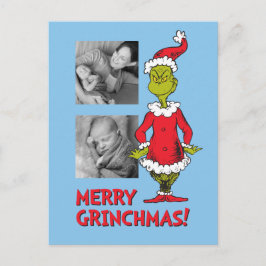 Klassieke Grinch | Kerstman Feestdagenkaart