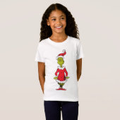Klassieke Grinch | Kerstman T-shirt (Voorkant volledig)
