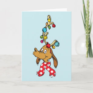 Klassieke Grinch Max - Gelukkig Feestdagen Kaart