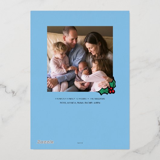 Klassieke Grinch | Max - Kerstman Hoed Folie Feestdagenkaart (Achterkant)