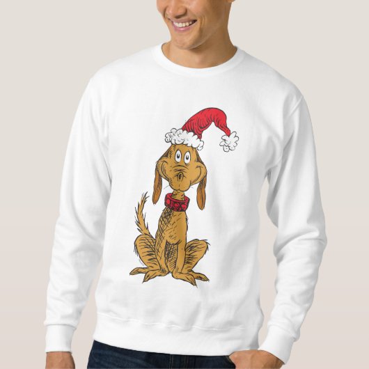 Klassieke Grinch | Max - Kerstman Hoed Trui (Voorkant)