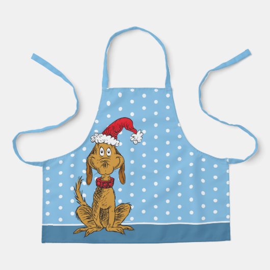 Klassieke Grinch | Max - Kerstmannenhoed Schort (Voorkant)