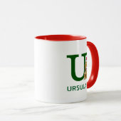Klassieke Grinch Max | Naam & Monogram U Mok (Voorkant rechts)