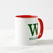 Klassieke Grinch Max | Naam & Monogram W Mok (Voorkant rechts)