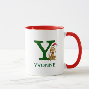 Klassieke Grinch Max Naam & Monogram Y Mok