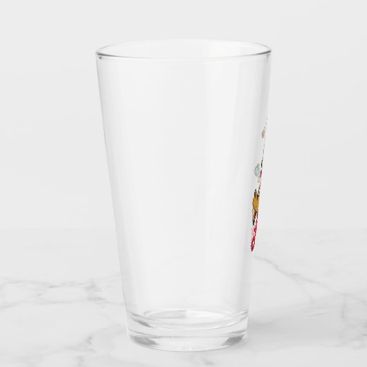 Klassieke Grinch | Max - Prettige feestdagen Glas (Rechts)