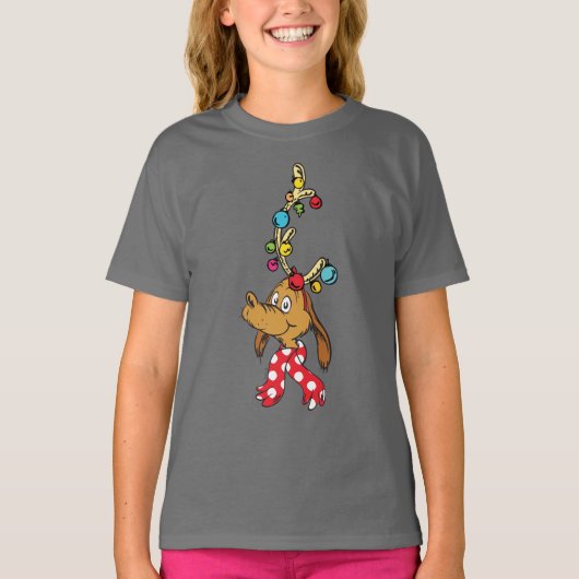 Klassieke Grinch | Max - Prettige feestdagen T-shirt (Voorkant)
