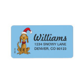 Klassieke Grinch | Max - Santa Hat Etiket (Voorkant)