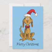 Klassieke Grinch | Max - Santa Hat Feestdagenkaart (Voorkant)