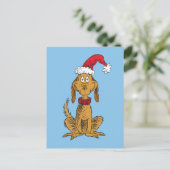 Klassieke Grinch | Max - Santa Hat Feestdagenkaart (Staand voorkant)