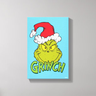 Klassieke Grinch   Ondeugend of Nice Canvas Afdruk