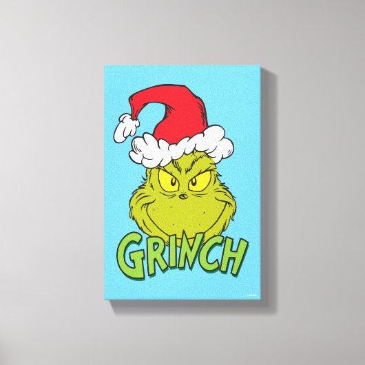 Klassieke Grinch | Ondeugend of Nice Canvas Afdruk (Voorkant)