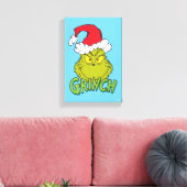 Klassieke Grinch | Ondeugend of Nice Canvas Afdruk (Insitu (Woonkamer))