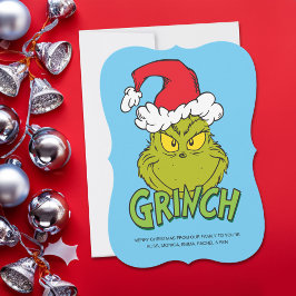 Klassieke Grinch | Ondeugend of Nice Feestdagenkaart