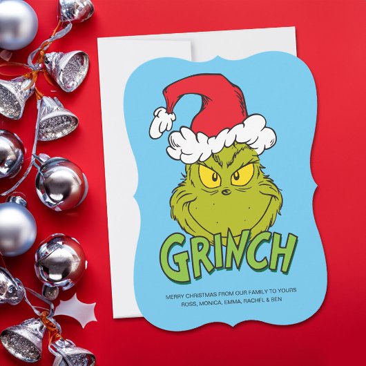 Klassieke Grinch | Ondeugend of Nice Feestdagenkaart
