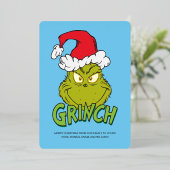 Klassieke Grinch | Ondeugend of Nice Folie Feestdagenkaart (Staand Voorkant)