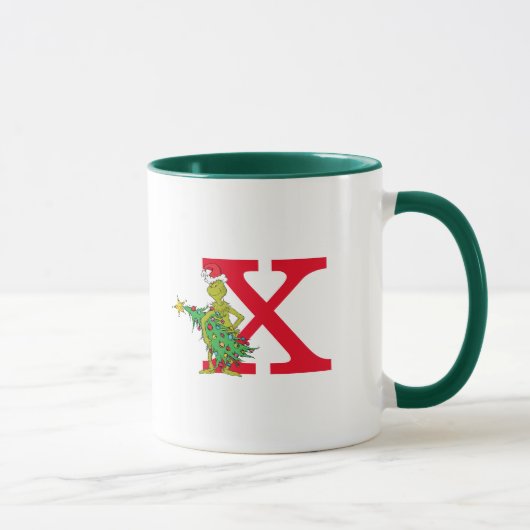 Klassieke Grinch | Ondeugende Monogram X Mok (Rechts)
