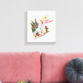 Klassieke Grinch | Prettig Grinchfeest! Canvas Afdruk (Insitu (Woonkamer))