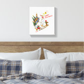 Klassieke Grinch | Prettig Grinchfeest! Canvas Afdruk (Insitu (Slaapkamer))