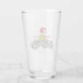 Klassieke Grinch | Prettig Kerstfeest Glas (Achterkant)
