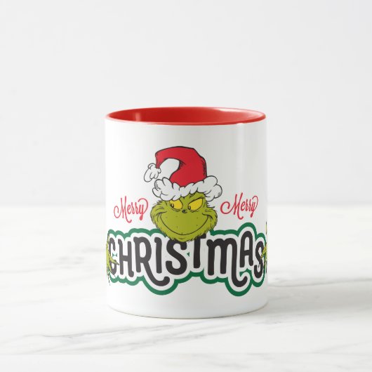 Klassieke Grinch | Prettig Kerstfeest Mok (Midden)