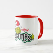 Klassieke Grinch | Prettig Kerstfeest Mok (Voorkant rechts)