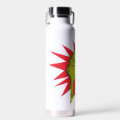 Klassieke Grinch | Red Starburst Waterfles (Voorkant)