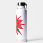 Klassieke Grinch | Red Starburst Waterfles (Achterkant)