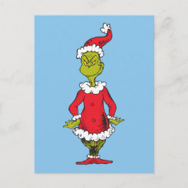 Klassieke Grinch | Santa Claus Feestdagenkaart