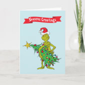Klassieke Grinch | Stout Feestdagen Kaart (Voorkant)