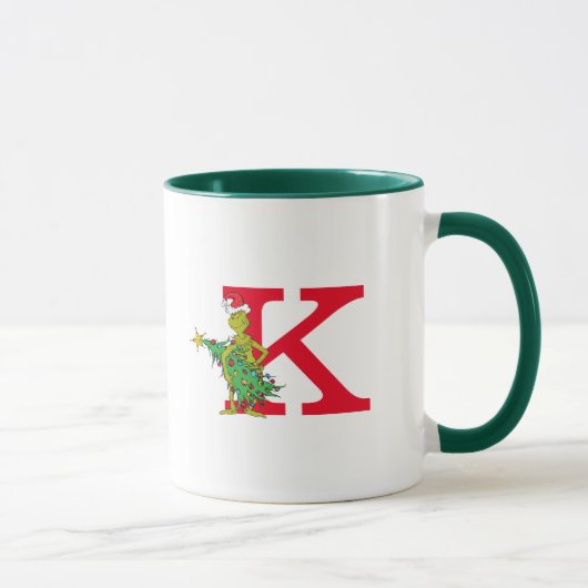 Klassieke Grinch | Stout Monogram K Mok (Rechts)