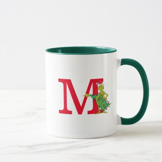 Klassieke Grinch | Stout Monogram M Mok (Rechts)