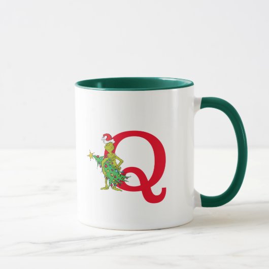 Klassieke Grinch | Stout Monogram Q Mok (Rechts)