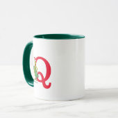 Klassieke Grinch | Stout Monogram Q Mok (Voorkant links)