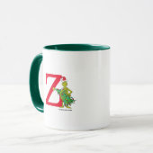 Klassieke Grinch | Stout Monogram Z Mok (Voorkant links)