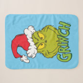 Klassieke Grinch | Stout of Braaf Sherpa Deken (Voorkant (horizontaal))