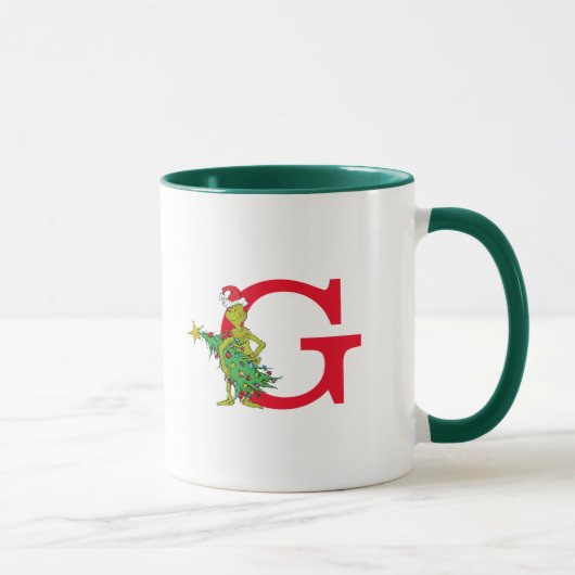 Klassieke Grinch | Stoute Monogram G Mok (Rechts)