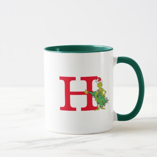 Klassieke Grinch | Stoute Monogram H Mok (Rechts)