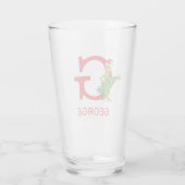Klassieke Grinch | Stoute naam & monogram Glas (Achterkant)