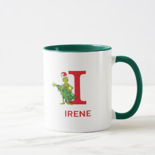Klassieke Grinch Stoute naam & monogram I Mok