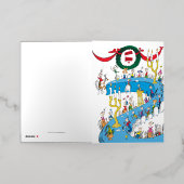 Klassieke Grinch | Vrolijk feest Folie Wenskaart (Buiten Laag)