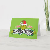 Klassieke Grinch | Vrolijk kerstfeest Feestdagen Kaart (Voorkant)