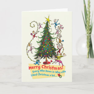 Klassieke Grinch   Vrolijk kerstfeest! Feestdagen Kaart