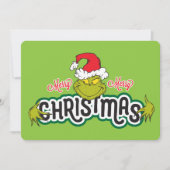 Klassieke Grinch | Vrolijk kerstfeest Feestdagenkaart (Voorkant)