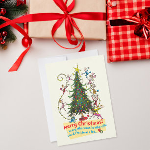 Klassieke Grinch   Vrolijk kerstfeest! Feestdagenkaart