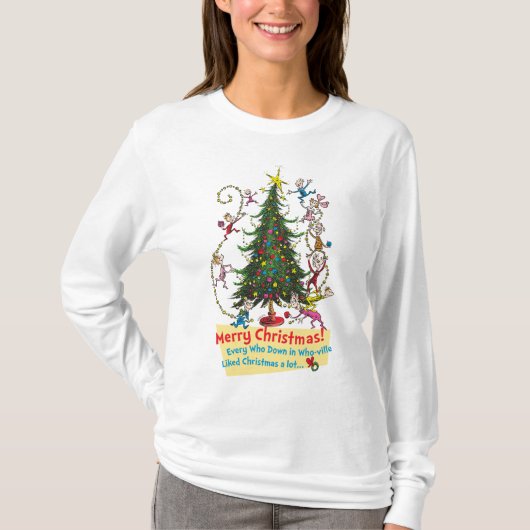 Klassieke Grinch | Vrolijk kerstfeest! T-shirt (Voorkant)