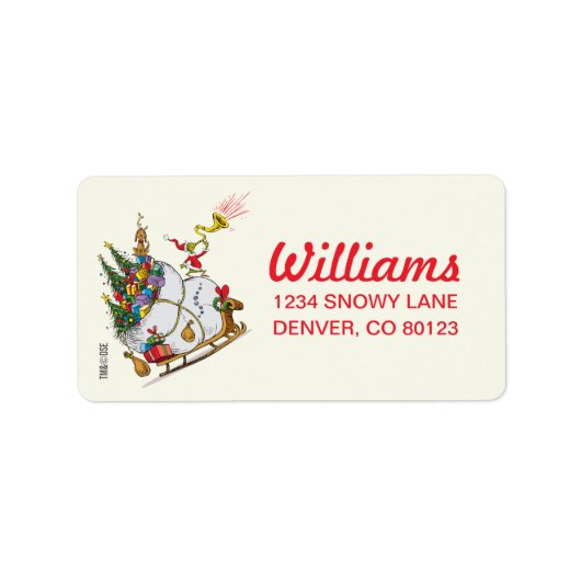 Klassieke Grinch | Vrolijke Grinchmas! Etiket (Voorkant)