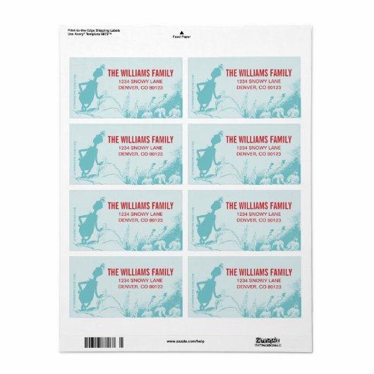 Klassieke Grinch | Vrolijke Grinchmas! Etiket (Full Sheet)